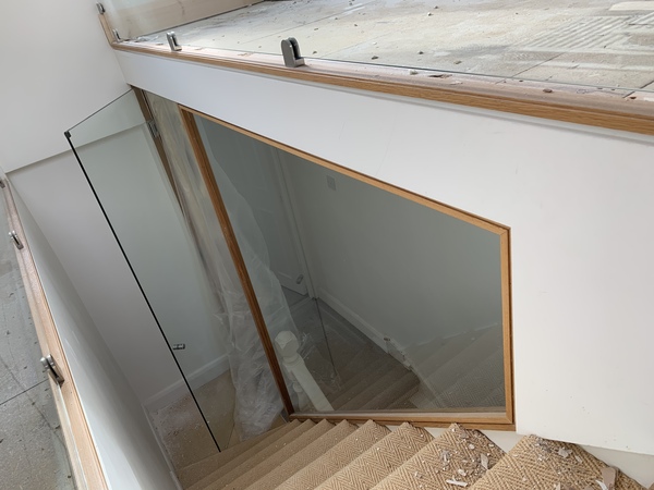 Awkward inside window- needs curtain?