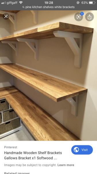 Kitchen open shelving