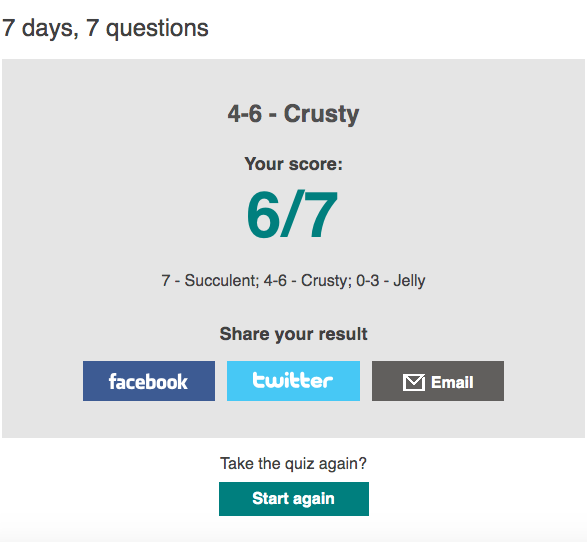 I scored 7/7!