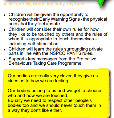 Safeguarding in UK Schools - new Statutory Guidance + existing classroom programme teaching 6yr olds to masturbate