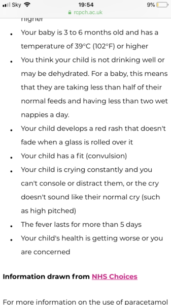 To want to take care of my child myself when she's poorly?