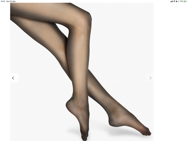What tights with black fine knit A line dress