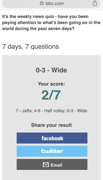I scored 7/7!