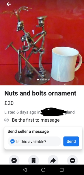 To start another shit for sale on Facebook thread?