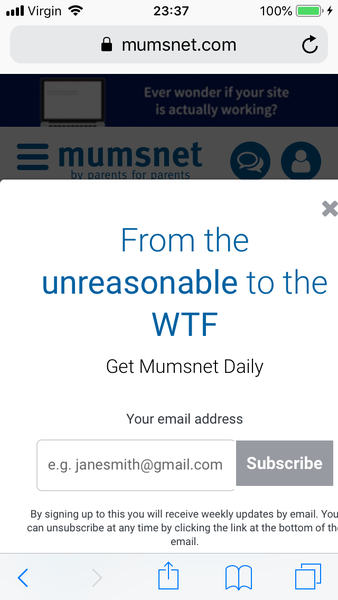 ‘Oi you! Sign up!’ - but I already have