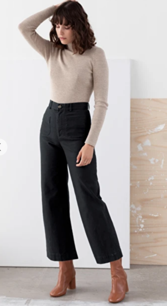 How do you wear cropped/flared/wide trousers in the winter?