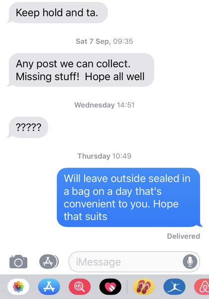 To be pissed off with previous home owner asking for post in rude manner?
