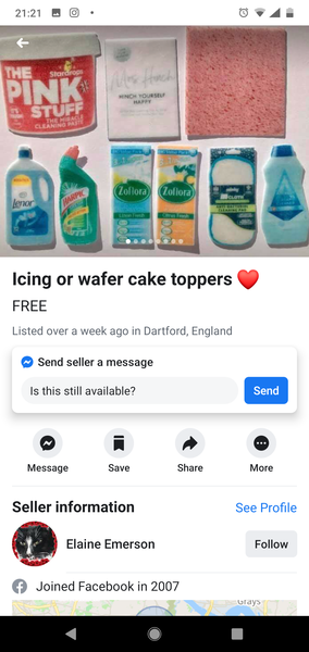 To start another shit for sale on Facebook thread?