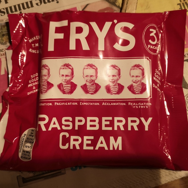 Fry's Raspberry Cream..