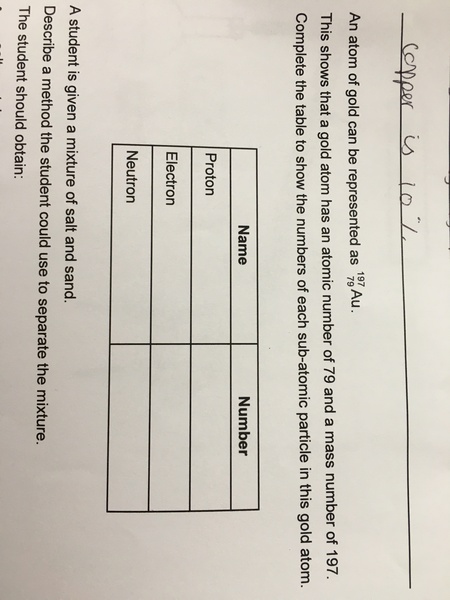 Can you help me with a gcse chemistry question please?