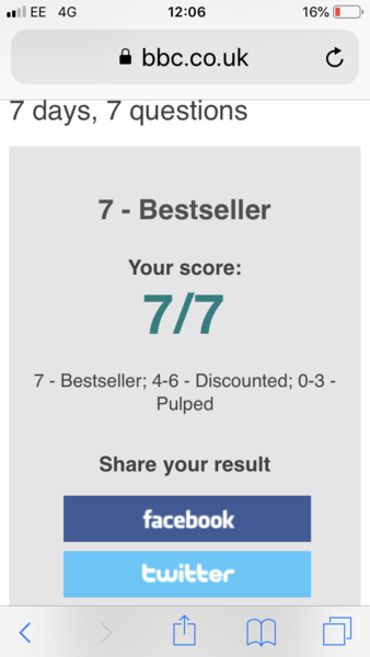 I scored 7/7!