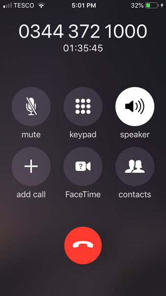 Harveys Customer Services - on hold for 1 1/2 hpurs