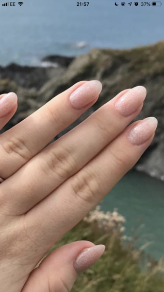 Nails to match engagement ring