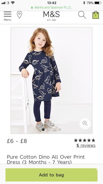To think girls can wear clothes with dinosaurs on?