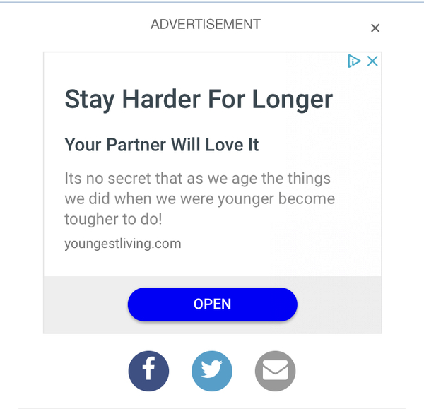 Ads on mobile site rendering threads unreadable