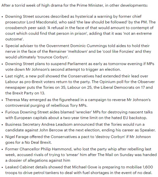 Westministenders: Is Boris  going to give us one ?