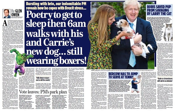 Westminstenders: It's like a bloody aviary