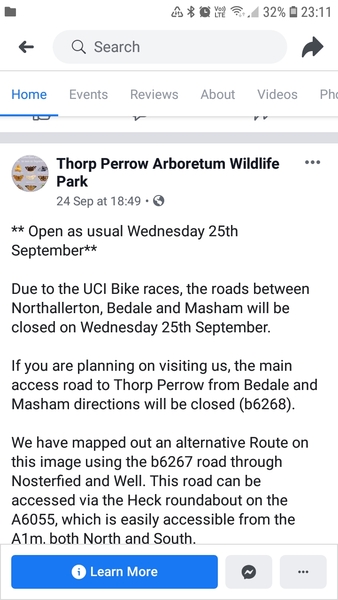Cycling race Harrogate N Yorks 2019. If you live in Harrogate...
