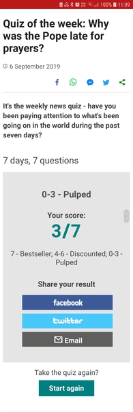 I scored 7/7!