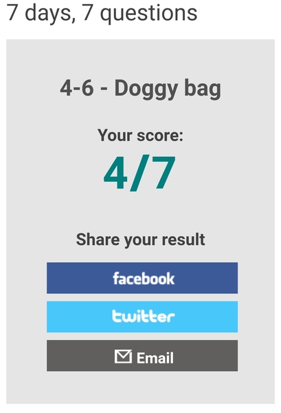 I scored 7/7!