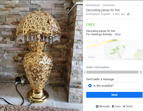 To start another shit for sale on Facebook thread?