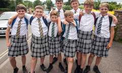 Girls wearing skirts not allowed into school - could only be Brighton
