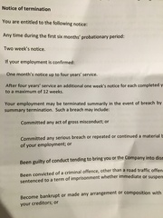To leave my job with one week notice