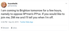 A Woman's Place is at Conference 23 September 2019 Brighton