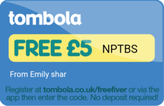 Tombola free £5 codes