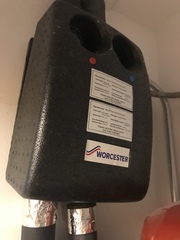 Solar panel hot water in winter
