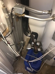 Solar panel hot water in winter