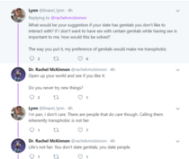 Not having sex with someone because they don't have the right genitals is transphobic. No prizes for guessing who's claiming this
