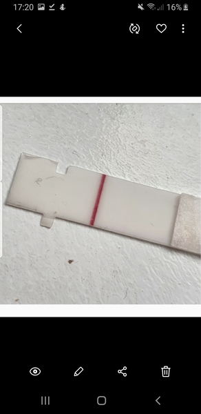 Very faint pregnancy test