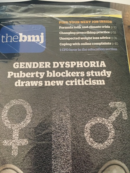 British Medical Journal - Article on GIDS Study of Puberty Blockers