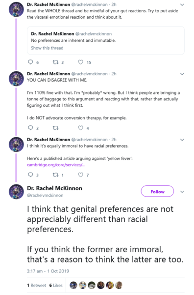 Not having sex with someone because they don't have the right genitals is transphobic. No prizes for guessing who's claiming this