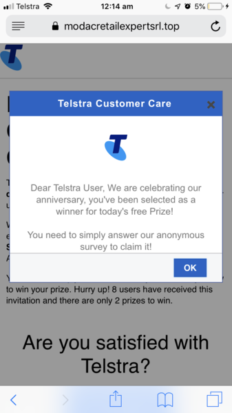 When I click the link to this chat(pic included) it goes directly to ad.