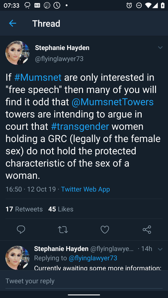 MNHQ make a statement on Twitter re FWR