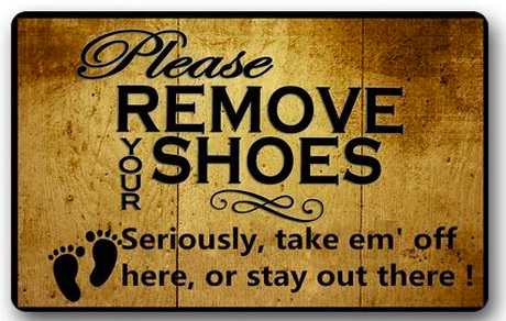 AIBU to ask in-laws to remove their shoes