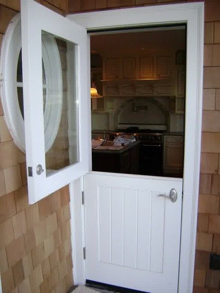 To have french doors but no window in a kitchen