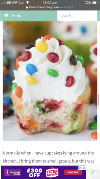 Can I put smarties in a cupcake mix?