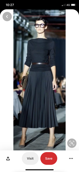 What to wear with a maxi skirt for work?