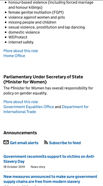 why is minister for safeguarding all about ^gender^ not sex