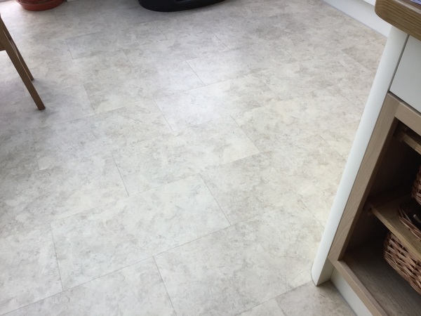 Boring alert! Kitchen flooring.