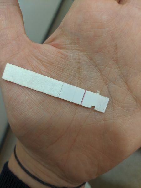 Faint line within time window disappeared and came back