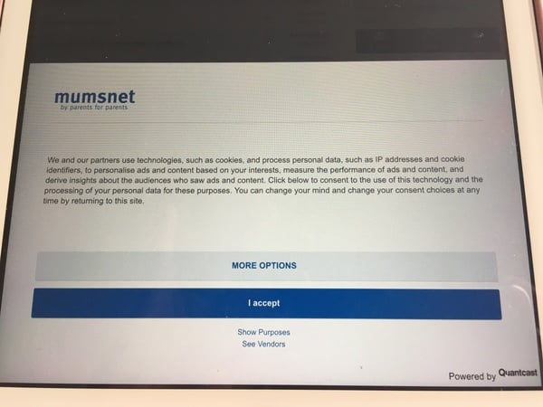 Pop up can’t find thread