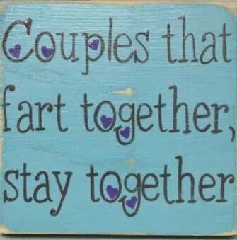 DH just asked me not to fart in front of him