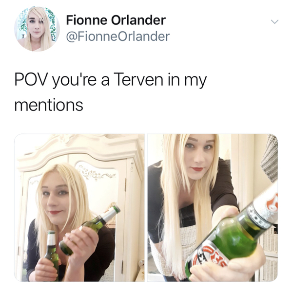 "POV if you're a terf in my mentions"