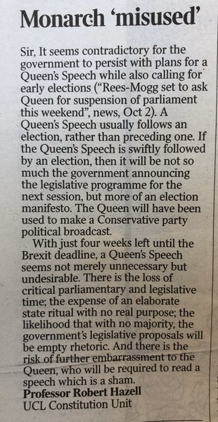 Westminstenders: The Slow No