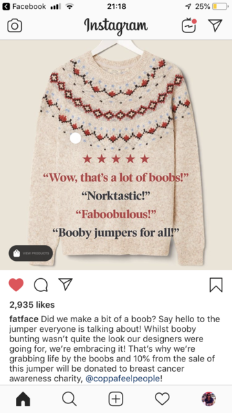It's not just me is it? This jumper..