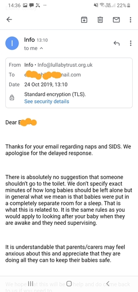 To leave the children at home while they’re napping?